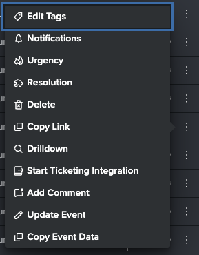 Event Summary Actions
