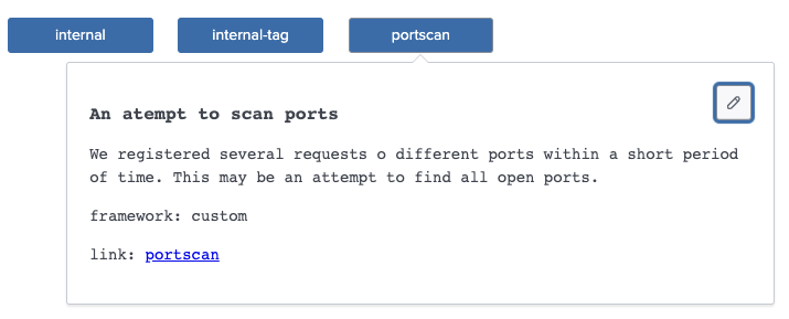 Tag Description Panel