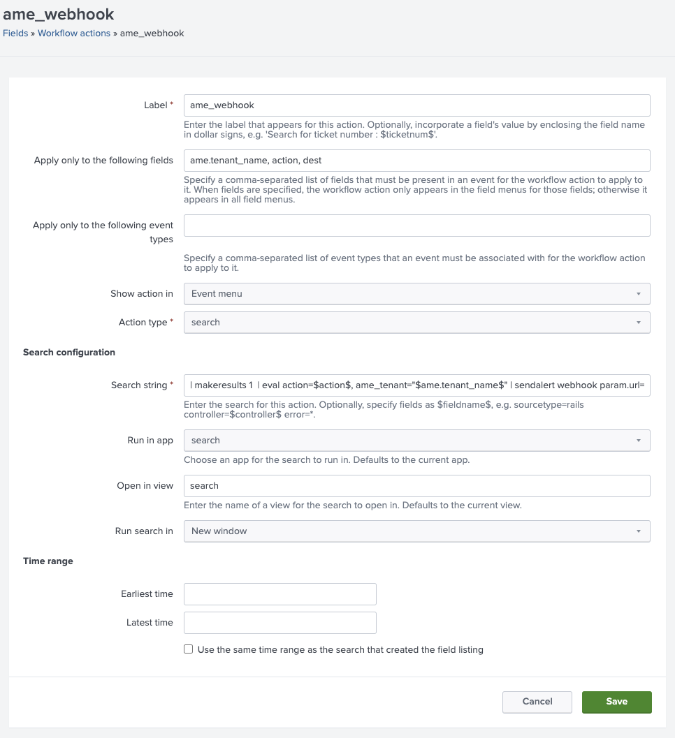 Workflow Action Example